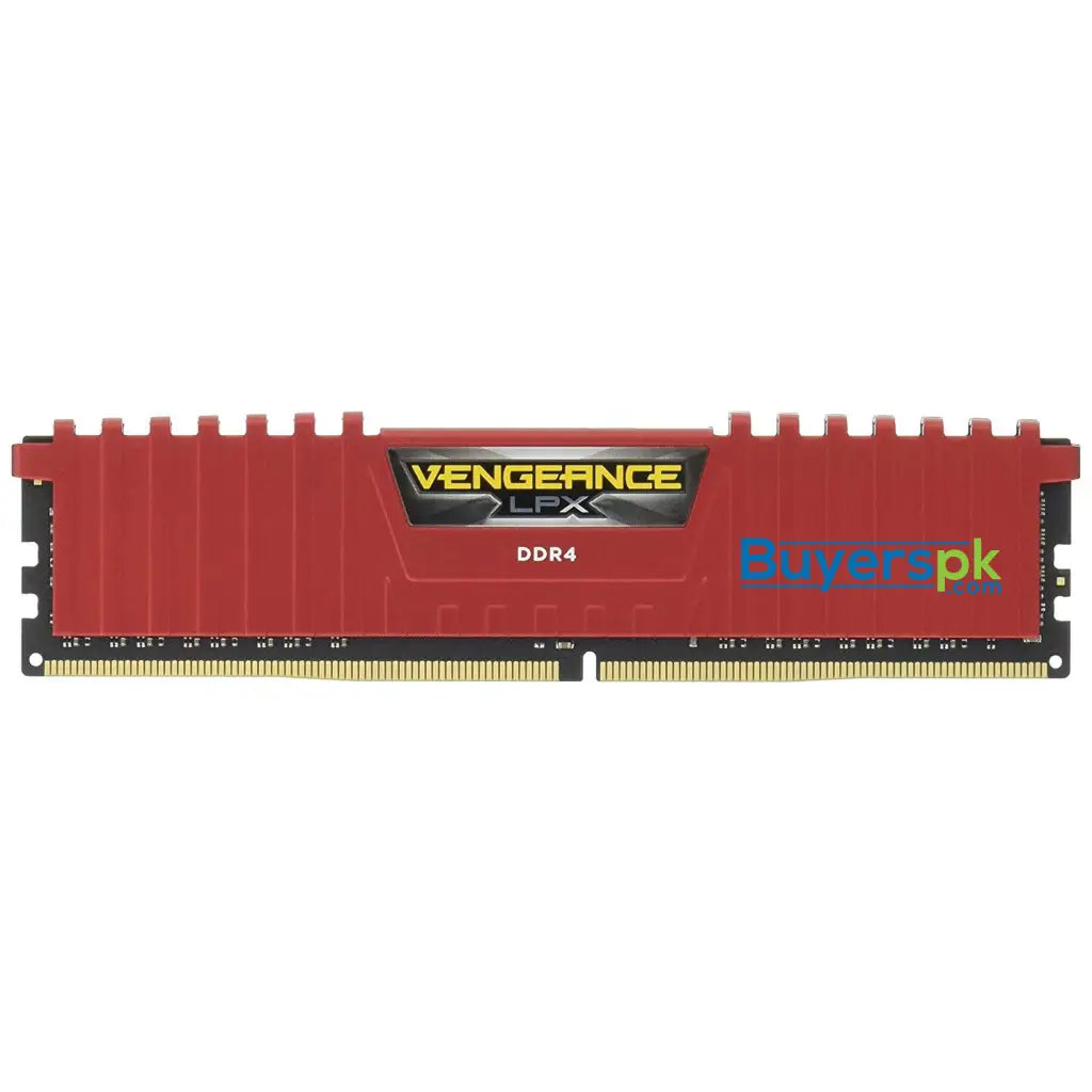 CORSAIR Vengeance LPX 8GB (1 x 8GB) DDR4 DRAM 2400MHz C16 Memory Kit - Red (CMK8GX4M1A2400C16R) - RAM CORSAIR Vengeance LPX 8GB (1 x 8GB) DDR4 DRAM 2400MHz C16 Memory Kit - Red (CMK8GX4M1A2400C16R) - RAM